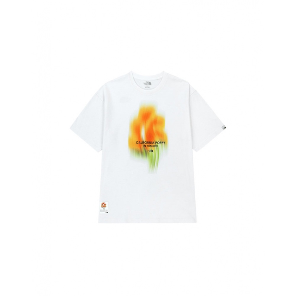 ノースフェイス FLOWER SPRAY S/S R/TEE MNT7UR09J-WHT