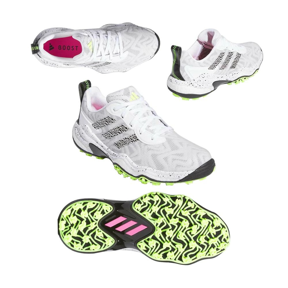 コードカオス25 レディース スパイクレスシューズ IE3448 ホワイト/ブラック/レモン 2024