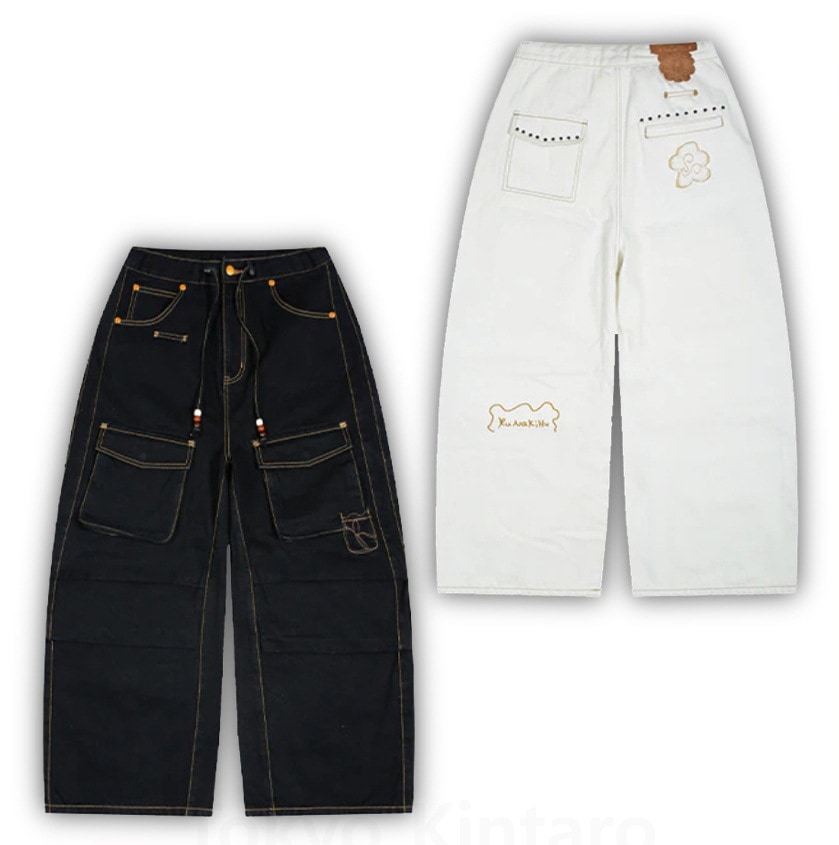 (W)RUNAKIHU STUDDED FRONT CARGO PANTS (WXP021) 11,477円