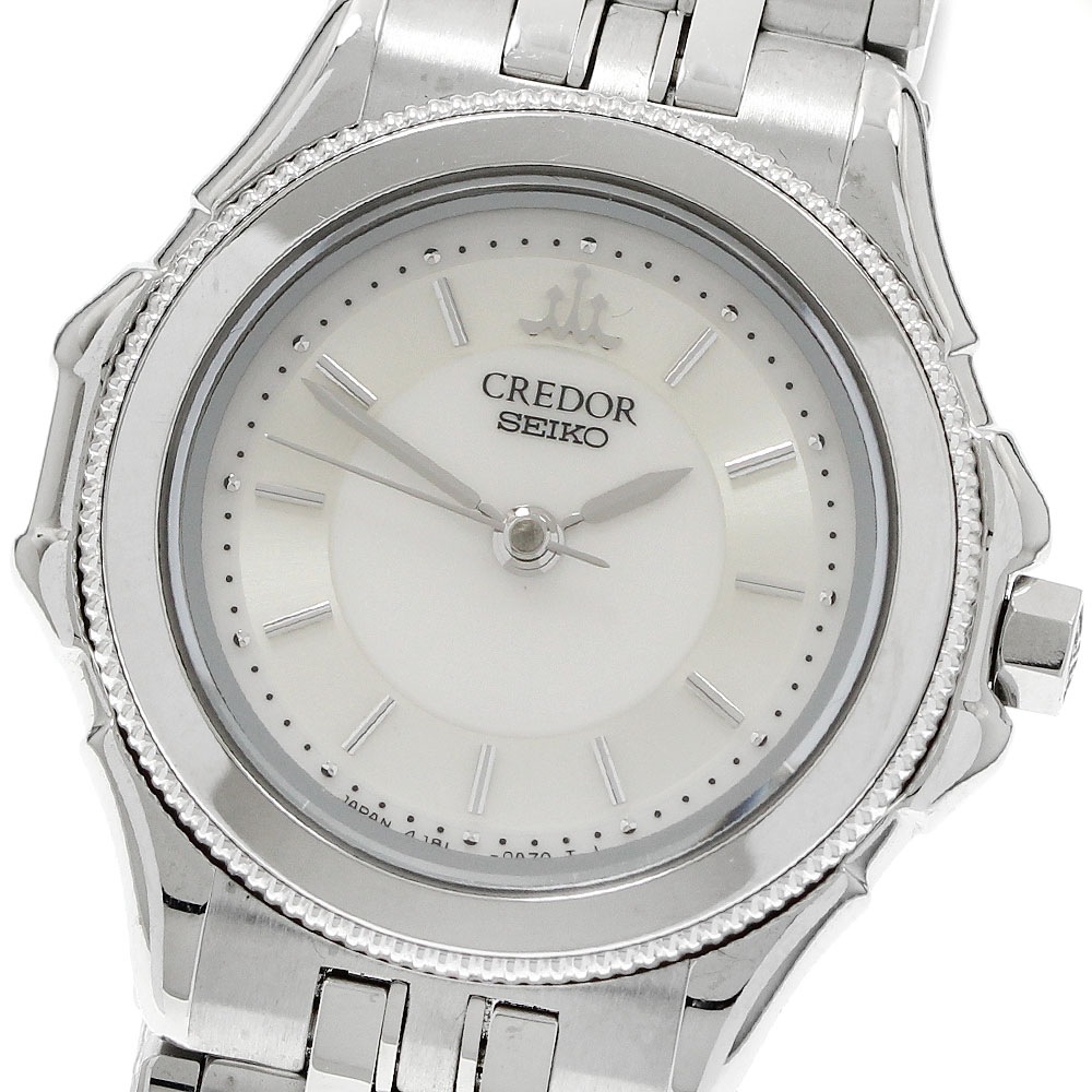 セイコー SEIKO 4J81-0A30 クレドール クォーツ レディース _943076【中古】