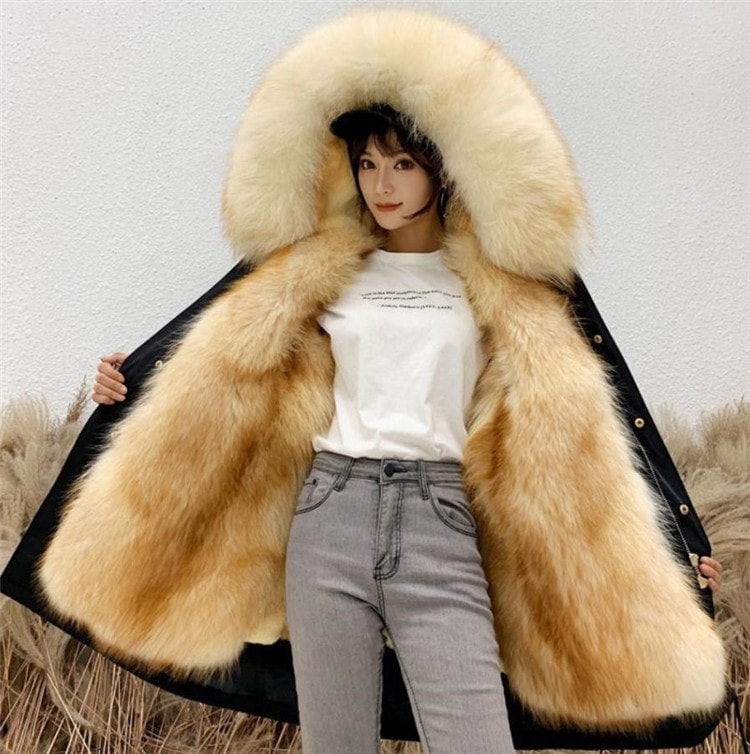 秋冬 取り外し可能 フェイクファー 暖かい 防寒 レディース服 フードつきアウター