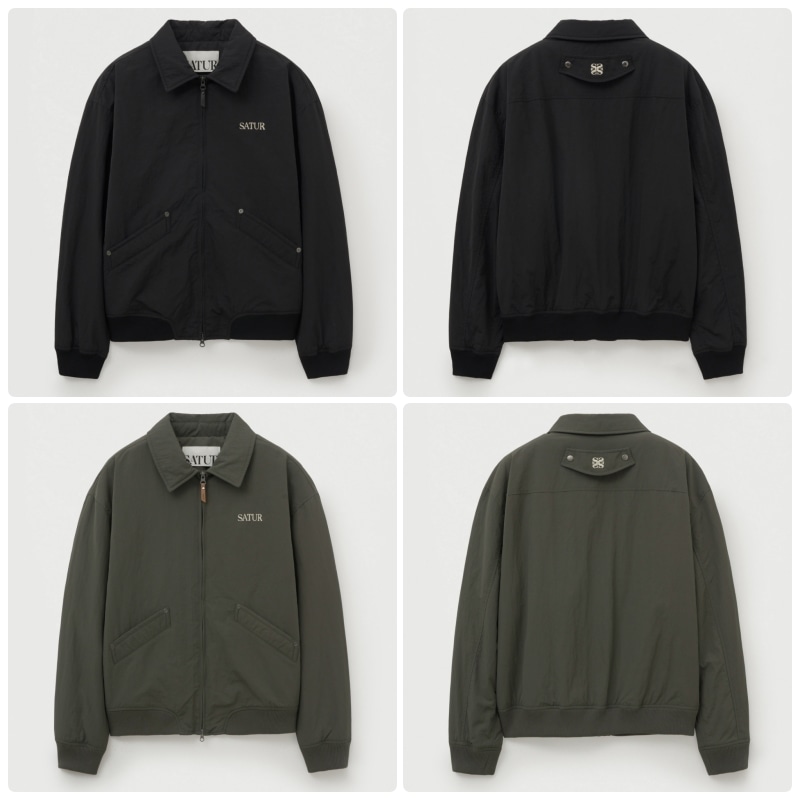 【SATUR】 25FW MARON NYLON PADDED BOMBER JACKET : 2COLORS
