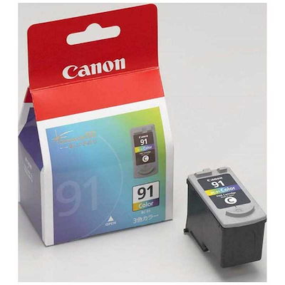 他サイト： インク キヤノン 純正 カートリッジ インクカートリッジ BC-91 FINEカートリッジ 3色カラー(大容量)の商品画像