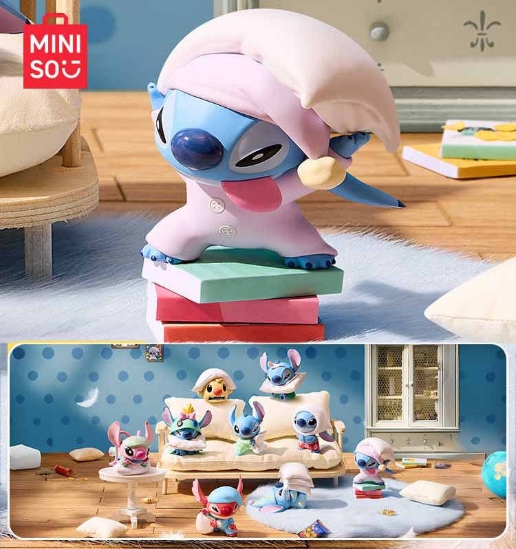 名創優品【正規品保証】 8種類 8点セット 枕バトルシリーズm i n i s oディズニースティッチ ぬいぐるみ 福袋シリーズ プレゼント