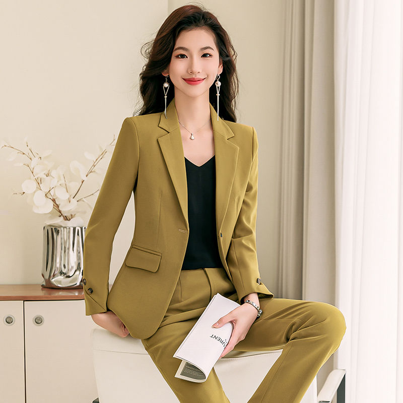 セットアップ スーツ ママ 入学式 卒業式 通勤 二点セット ズボン スーツアウター 気質 春秋 レディース スーツセット ビジネスセット スーツ 4,628円