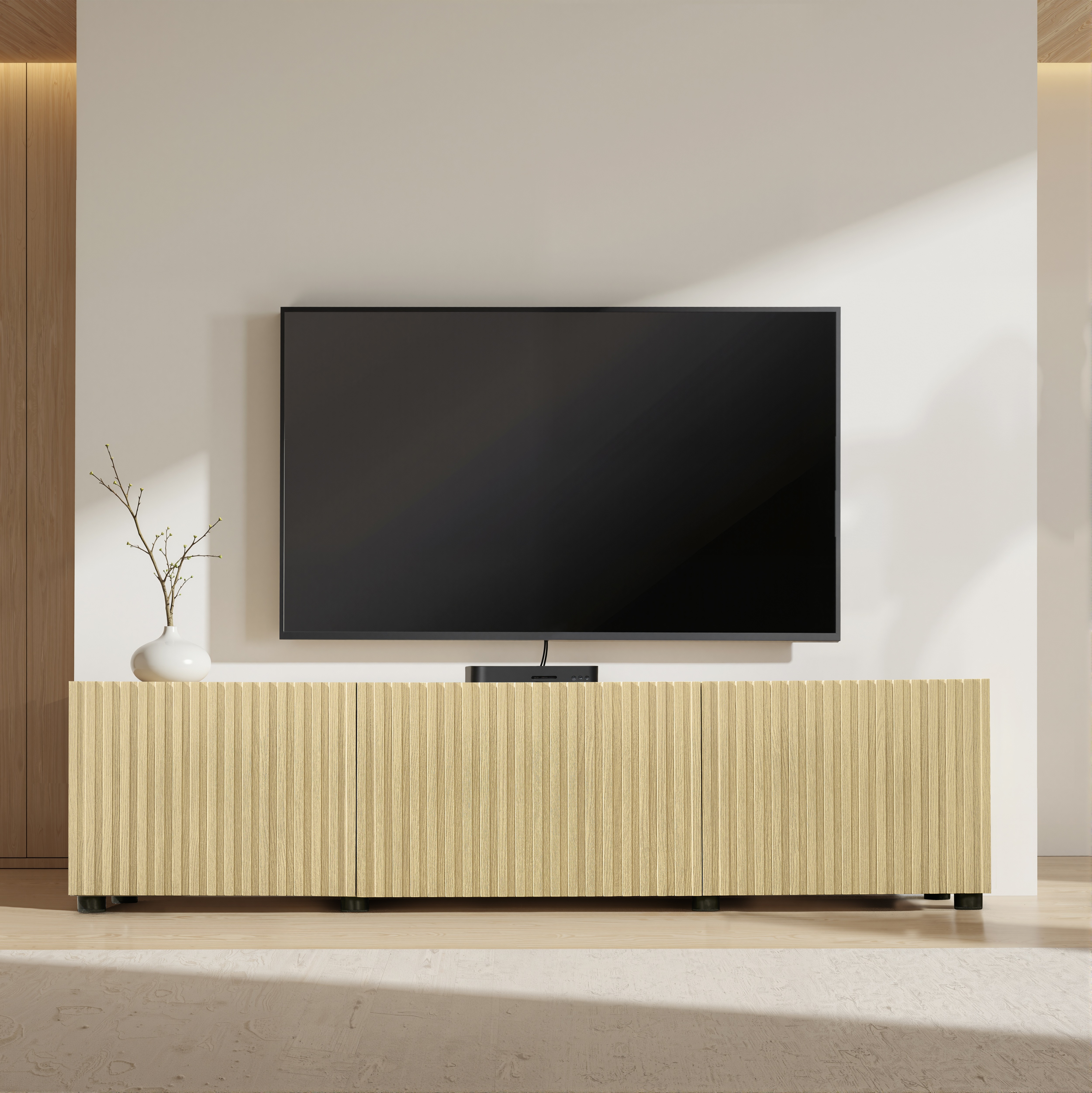 【268】【新作】オーク色のテレビキャビネット