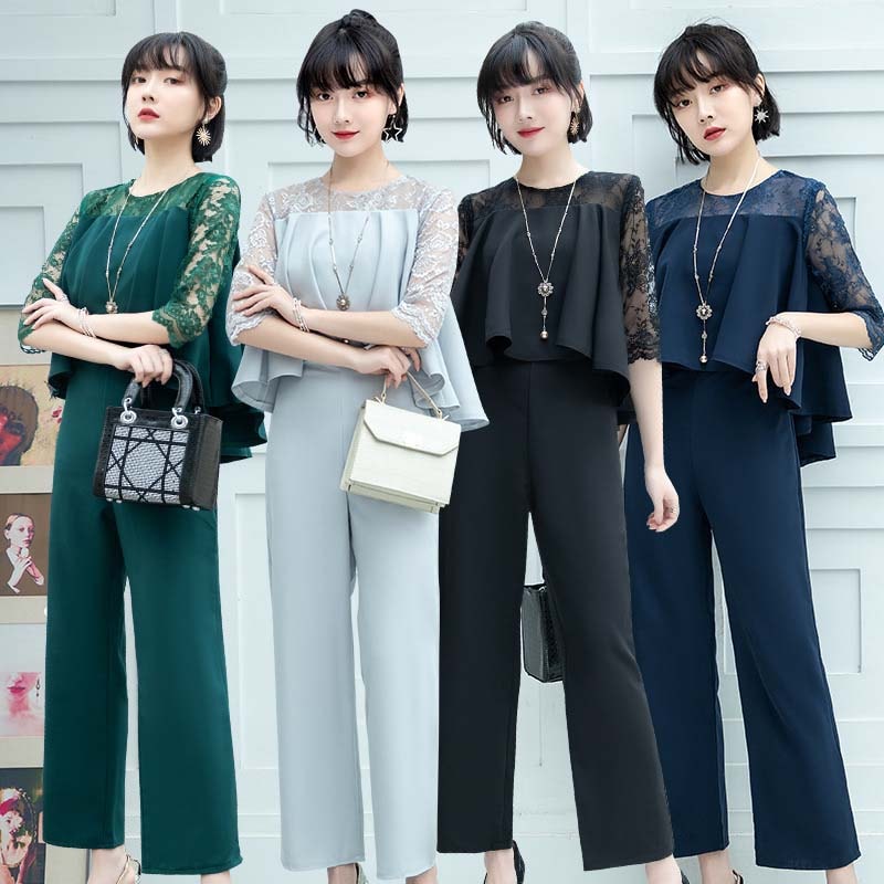 パンツドレス 入学式 卒園式 母 パンツ 結婚式 パーティードレス 大きいサイズ ママ スーツ セット アップ 体型カバー 半袖 袖あり レディース ゆったり お呼ばれ 他と被らない フォーマ