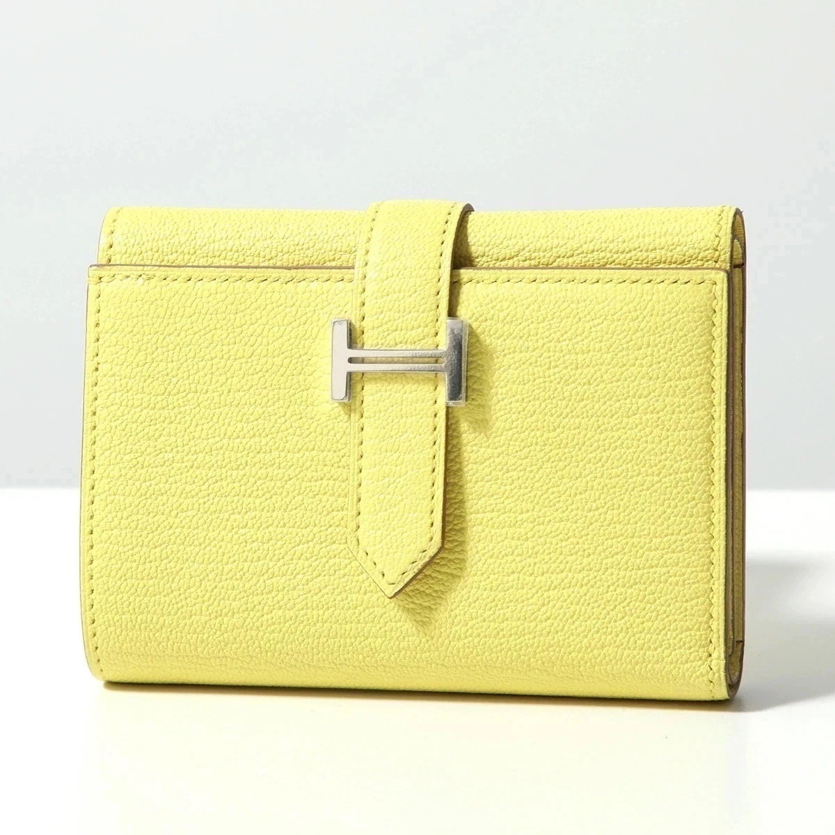 HERMES エルメス 三つ折り財布 BEARN COMBINE ベアン コンビネ 082876CK シェーブル レザー W刻印 スモール ミニ財布 Hメタルロ