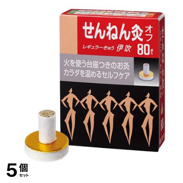 せんねん灸オフ レギュラーきゅう 伊吹 80点入 5個セット