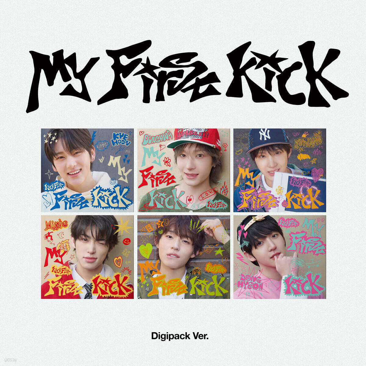 [6種セット] KICKFLIP ミニ4集 CDアルバム MY FIRST KICK [DIGIPACK VER]