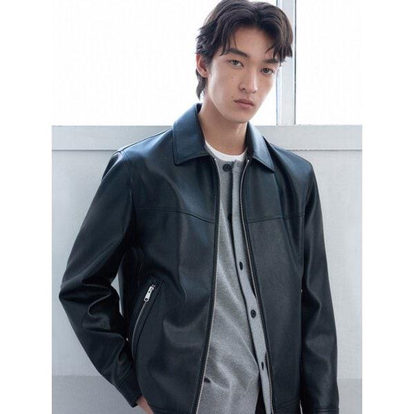 ANDZ 2026 S/S 人工皮革トラッカージャケット BCCG1LLJ1201