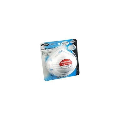 他サイト： TOYO 使い捨て式防じんマスク NO．1700 ワークサポート 保護具 防塵マスク使い切りの商品画像