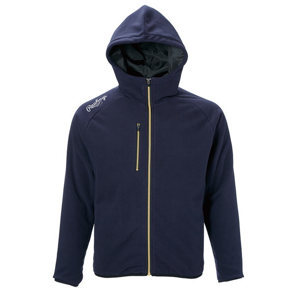 ローリングス 野球 長袖ジャケット フーデットフリースジャケット ネイビー AOS13S11-N-SS N