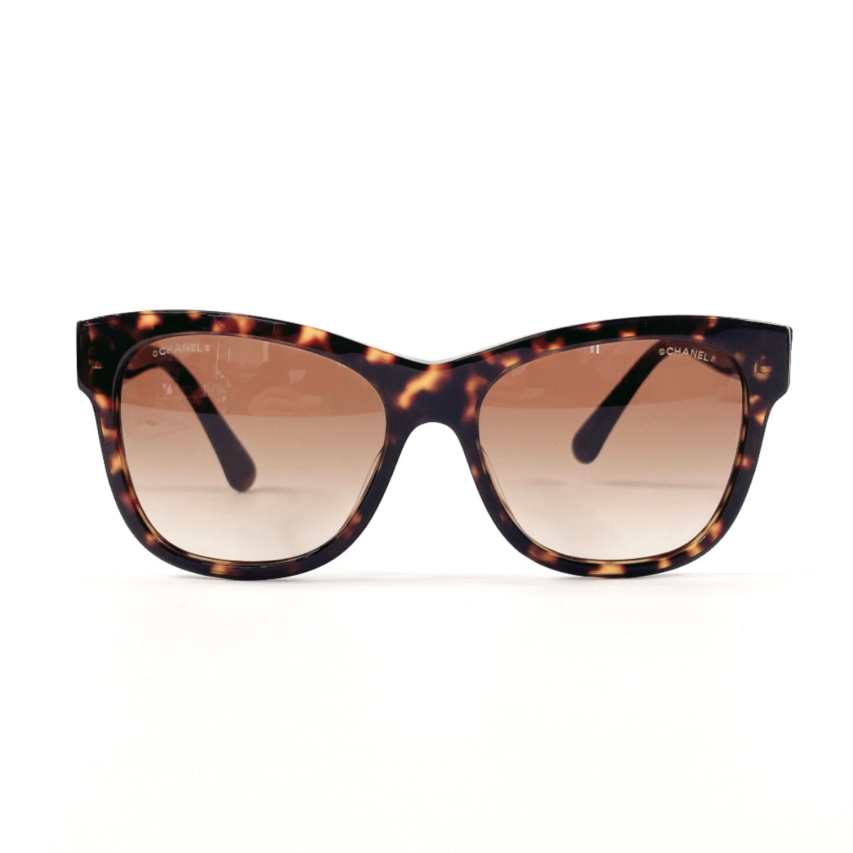 5380-A ココマーク サングラス ブラウン 合成樹脂 レディース