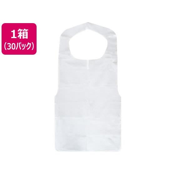 不織布エプロン白 30枚 30パック 今村紙工 FE-W