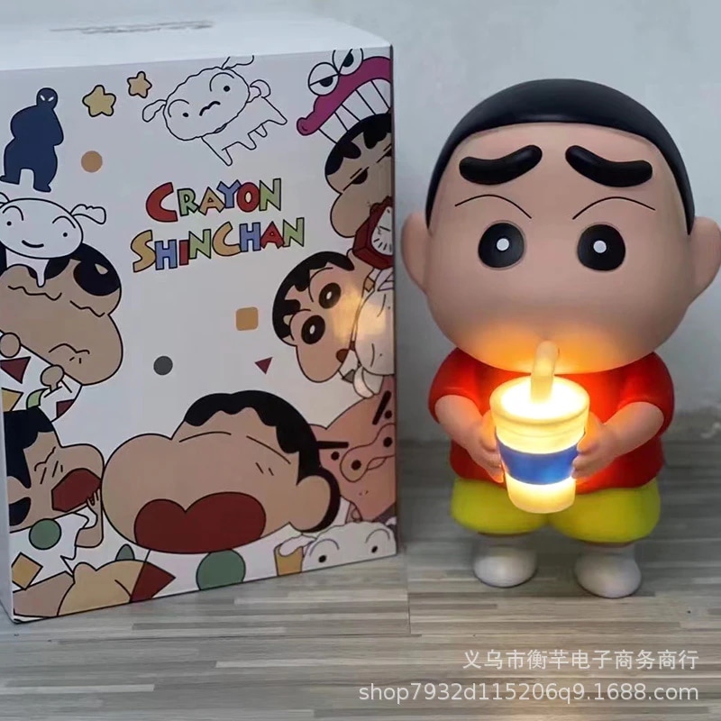 【急速出荷】発光版ストローコップクレヨンしんちゃんの置物