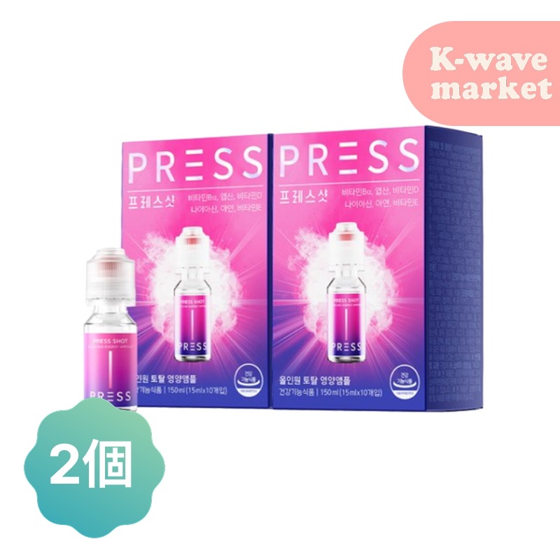 オールインワン トータル栄養アンプル 15ml ×10本,2個 / オリーブヤング 人気 / 栄養供給 / 美容サプリメント / 美容ドリンク/ ビタミンB / 高含量/ ニキビ改