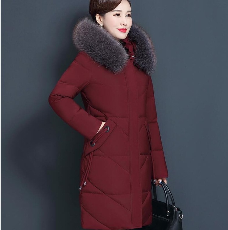 ロング丈ダウンコート もこもこコート エレガントダウンジャケット カジュアルダウン トップス アウター コート ジャケット シャンパー 上着 ダウンジャケット もこもこアウター ロングコート