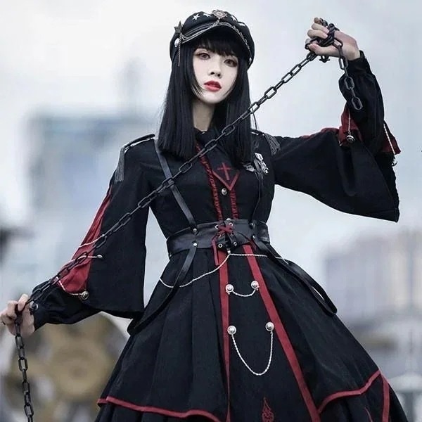 即納 Lolita系 ロリータ 軍服 ワンピース ゴスロリ セーラー服 ロリ 制服 学生服 萌え萌え 少女ウェア レディース 二次元ドレス 学園祭 文化祭