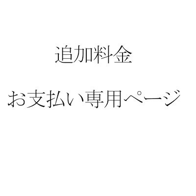 Qoo10] 追加料金 再発料金 お支払い専用ページ