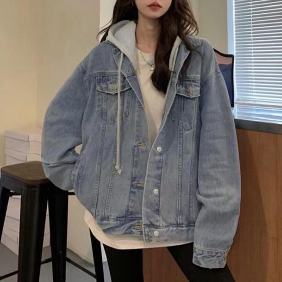 切替ムートンジャケット 韓国風 冬物