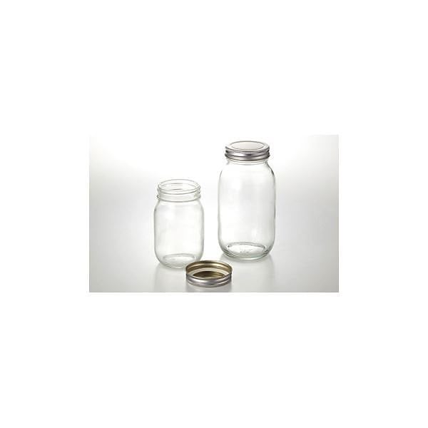 ねじ口角瓶（黒蓋付DURAN） 500mL