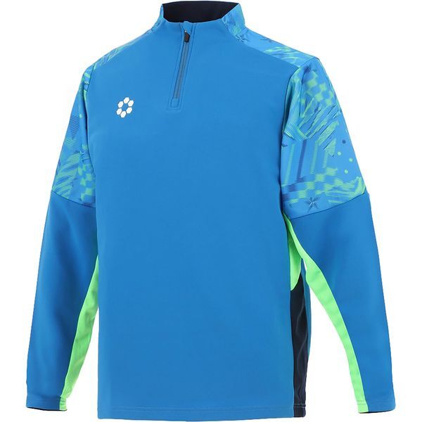 スフィーダ フットサルウエア SA-25802 BBLU Teampress ウォームアップHZトップ 2XL Brilliant Blue