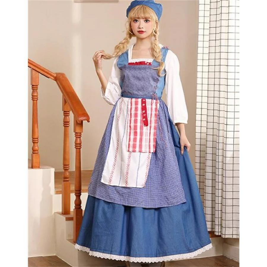 【新タイプ追加】ハロウィン コスプレ 変装 仮装 田舎 農場 メイド服民族衣装 衣装 パーティー イベント コスチューム 可愛い 2022 おすすめ 5,096円
