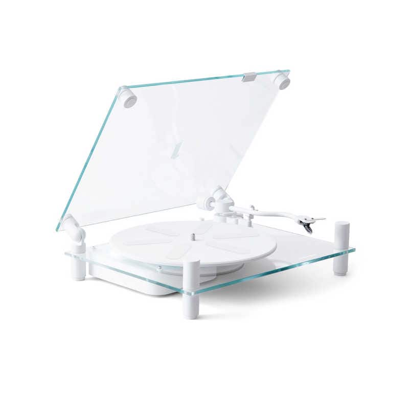 TRANSPARENTSPEAKER　Bluetooth対応ターンテーブル TRANSPARENT TURNTABLE White　TT-W