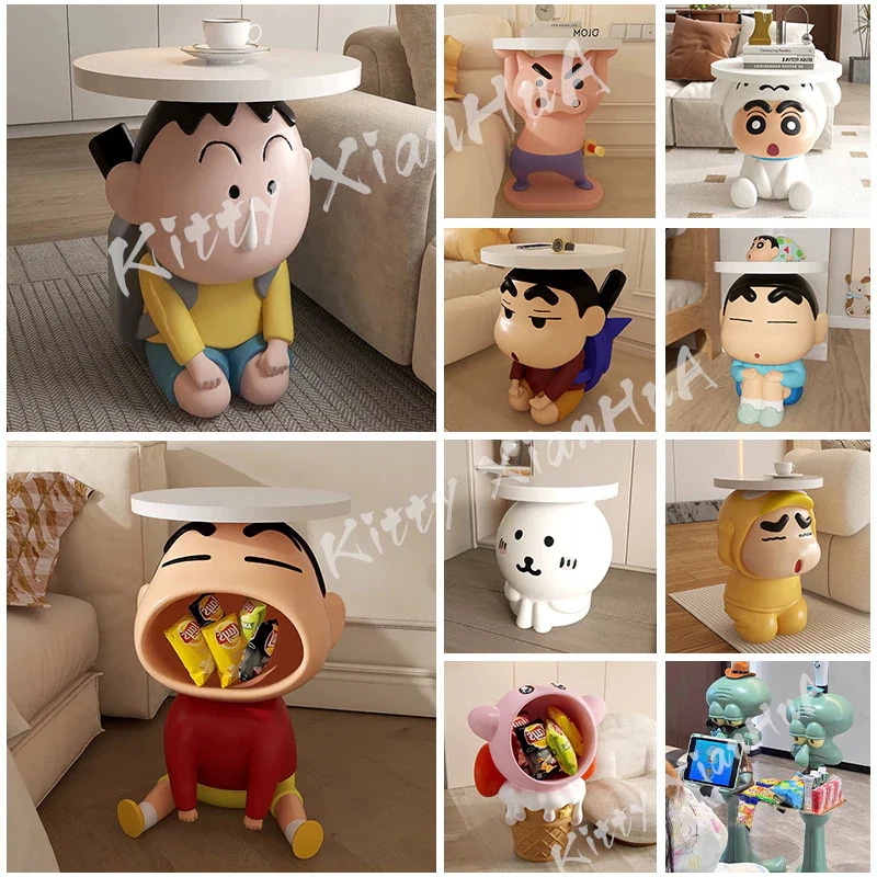 【本日最安値挑戦!】【正規品保証】クレヨンしんちゃん サイドテーブル 家庭用ティーテーブル サイドテーブル サイドレンタルハウスベッドサイド棚 韓国家具 リビング小戸型ティーテーブル 11,857円