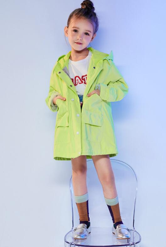 子供服 キッズ 女の子 トレンチコート スプリングコート アウター ジャケット おしゃれ 通学 春 秋 1820