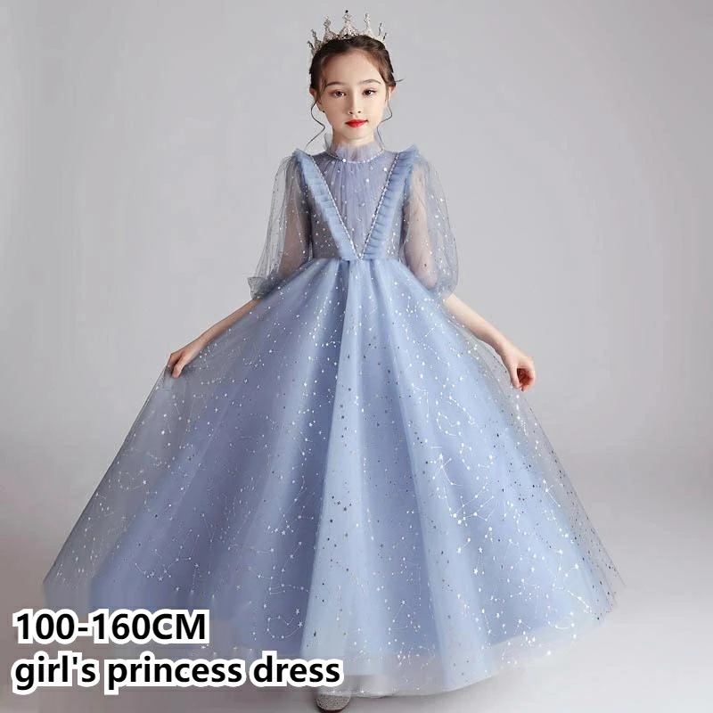 子供ドレス 女の子 ピアノ 発表会 レースドレス ワンピース 子供 ドレス フォーマル 子ども 誕生日会 ロングドレス　ショートドレス キッズ ワンピース お姫様 プリンセスドレス 結婚式 七五三 ジ