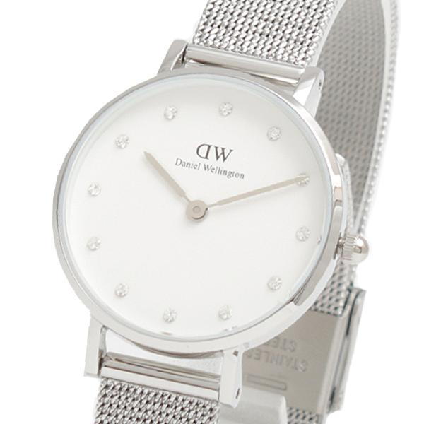 ダニエルウェリントン DANIEL WELLINGTON PETITE LUMINE PRESSED STERLING DW00100602 腕時計 レディース ホワイト クオーツ