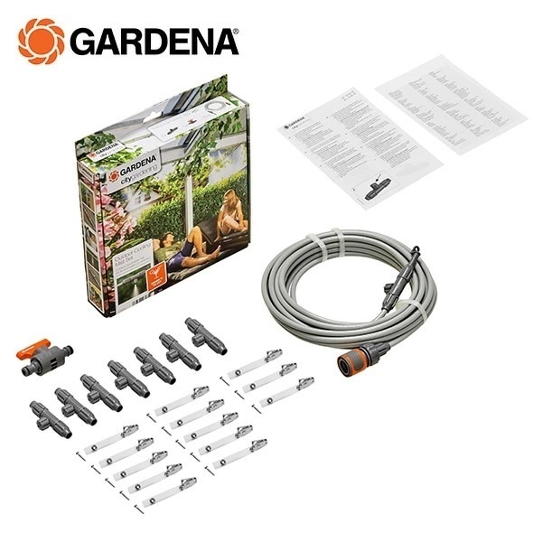 クーリングミストセット グレー 10m 暑さ対策 13135-20