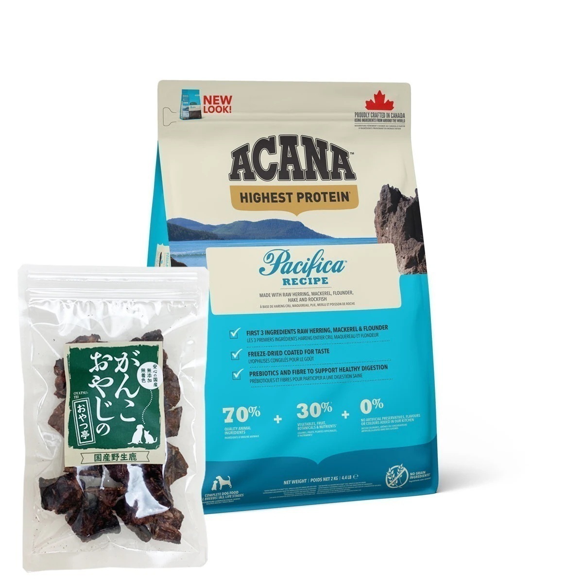 ハイエストプロテイン パシフィカドッグ 2kg ドッグフード【国産鹿ラング15g付き】