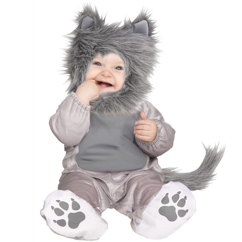 コスプレ 仮装 リル・ウルフ ベビー用 S 【 コスプレ 衣装 ハロウィン 仮装 コスチューム 服 キッズ 子供 アニマル 動物 赤ちゃん ベビーウェア ベビー服 こども用 子ども用 子供用 ベビー用