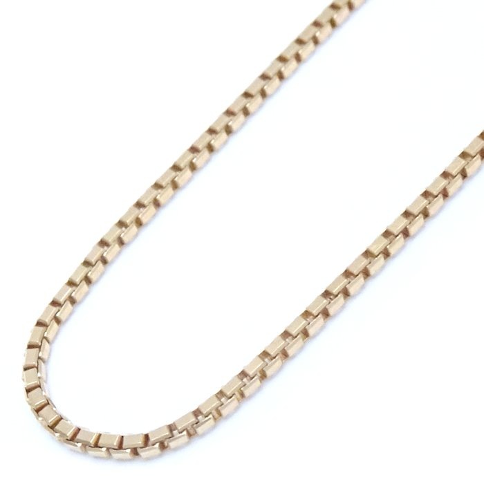 ベネチアン チェーン ネックレス 45.5cm アジャスター付き 3.6グラム K18YG イエローゴールド/75378【中古】