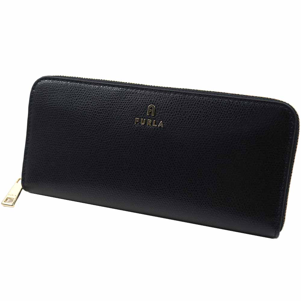フルラ 長財布 ラウンドファスナー レディース カメリア レザー ネロ ブラック FURLA CAMELIA XL ZIP AROUND SLIM ARES NERO WP00313-ARE000-O