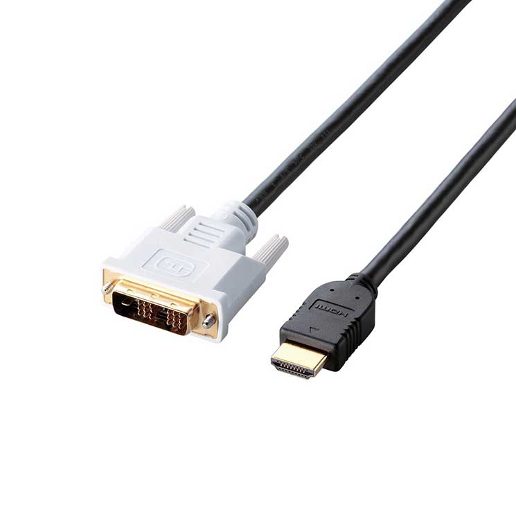 HDMI-DVI変換ケーブル 5m ブラック dh-htd50bk