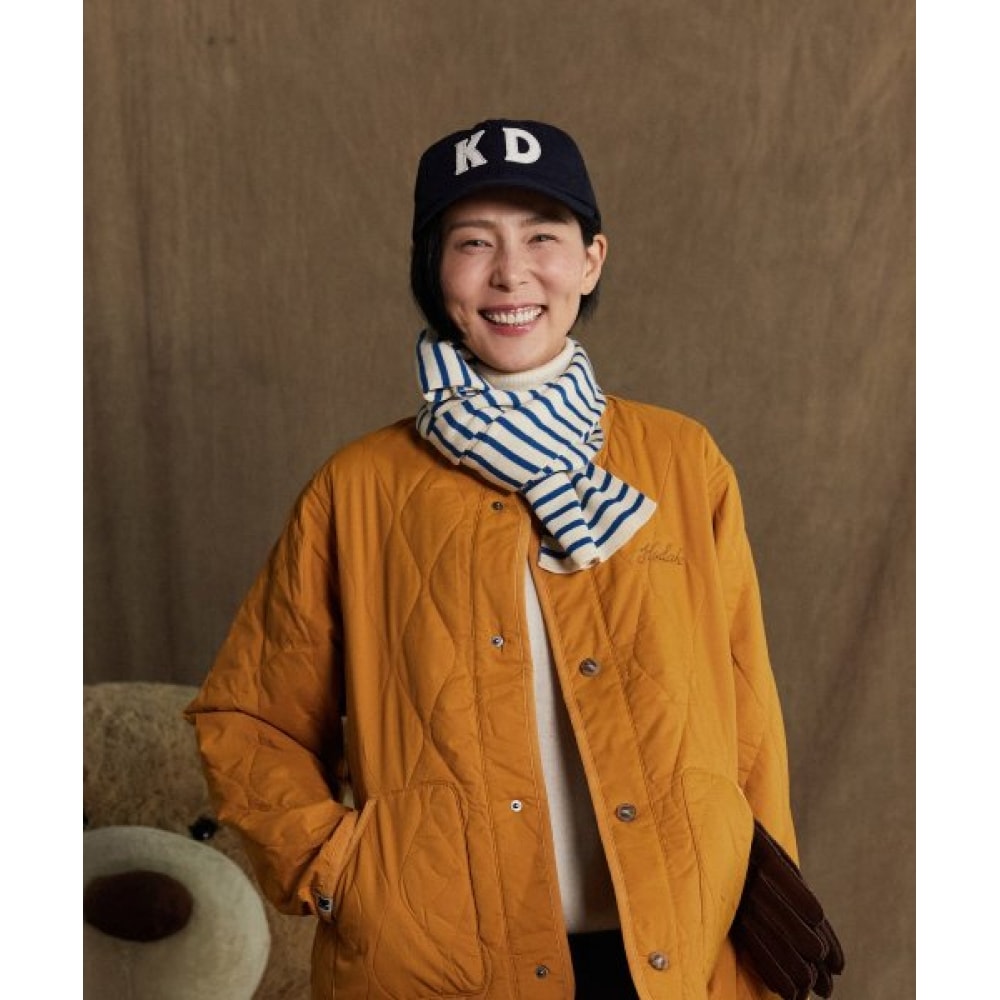 KODAK (コダック) ウールヴィンテージフラットブリムキャップネイビー