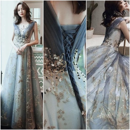 【取寄：納期2週間】演奏会ドレス ロングドレス 大きいサイズ 2XL 3XL 小さいサイズ イブニングドレス