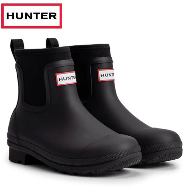 ハンター HUNTER レディース オリジナル ネオプレン チェルシー ブーツ シューズ WFS2403NRE-BLK
