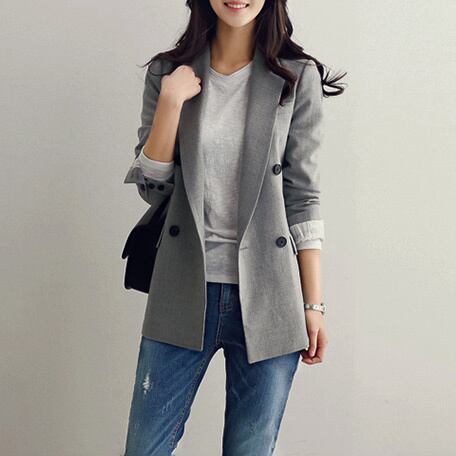 アウター 上着 ジャケット テーラードジャケット Ａライン ミドル丈 チュニック丈 無地 襟付き ダブルブレスト 体型カバー スタイルアップ 可愛い かわいい きれいめ 大人 上品 lout0464 5,203円