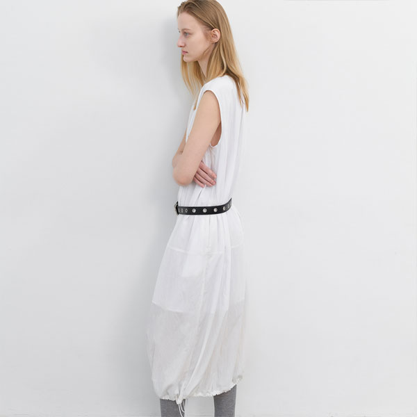 SLEEVELESS EYELET BELT SET DRESS S (OP-6327)