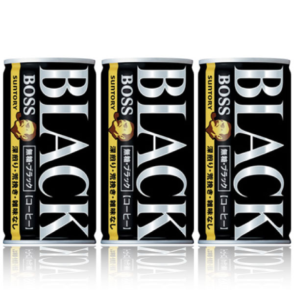 【セール】「90本」ボス　無糖ブラック　缶　185g　30本　3箱　サントリー　BOSS