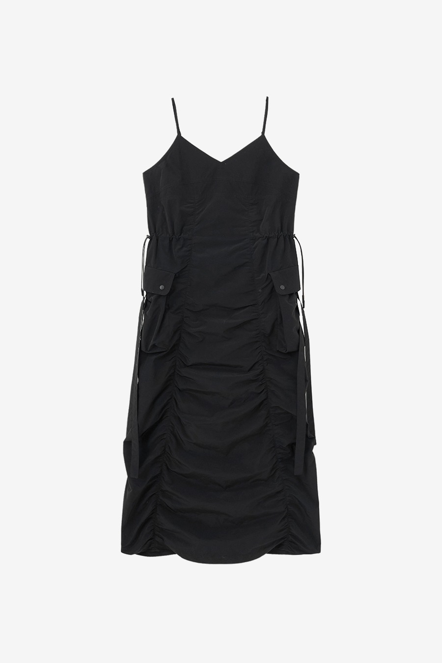 【INSILENCE】 PARASUIT MAXI DRESS 3 : BLACK