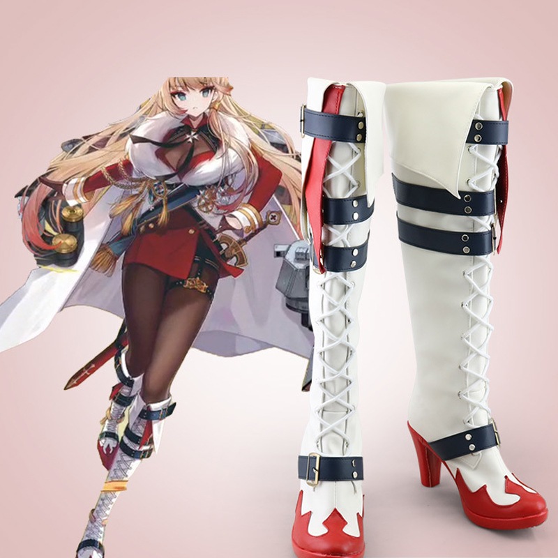 アズールレーン ハウ コスプレ靴 ブーツ