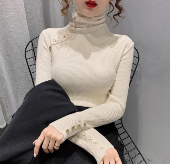 ハイネック ベーシックニット 秋冬 新作 セーター け トップス アンダーウェア カジュアル 5,699円