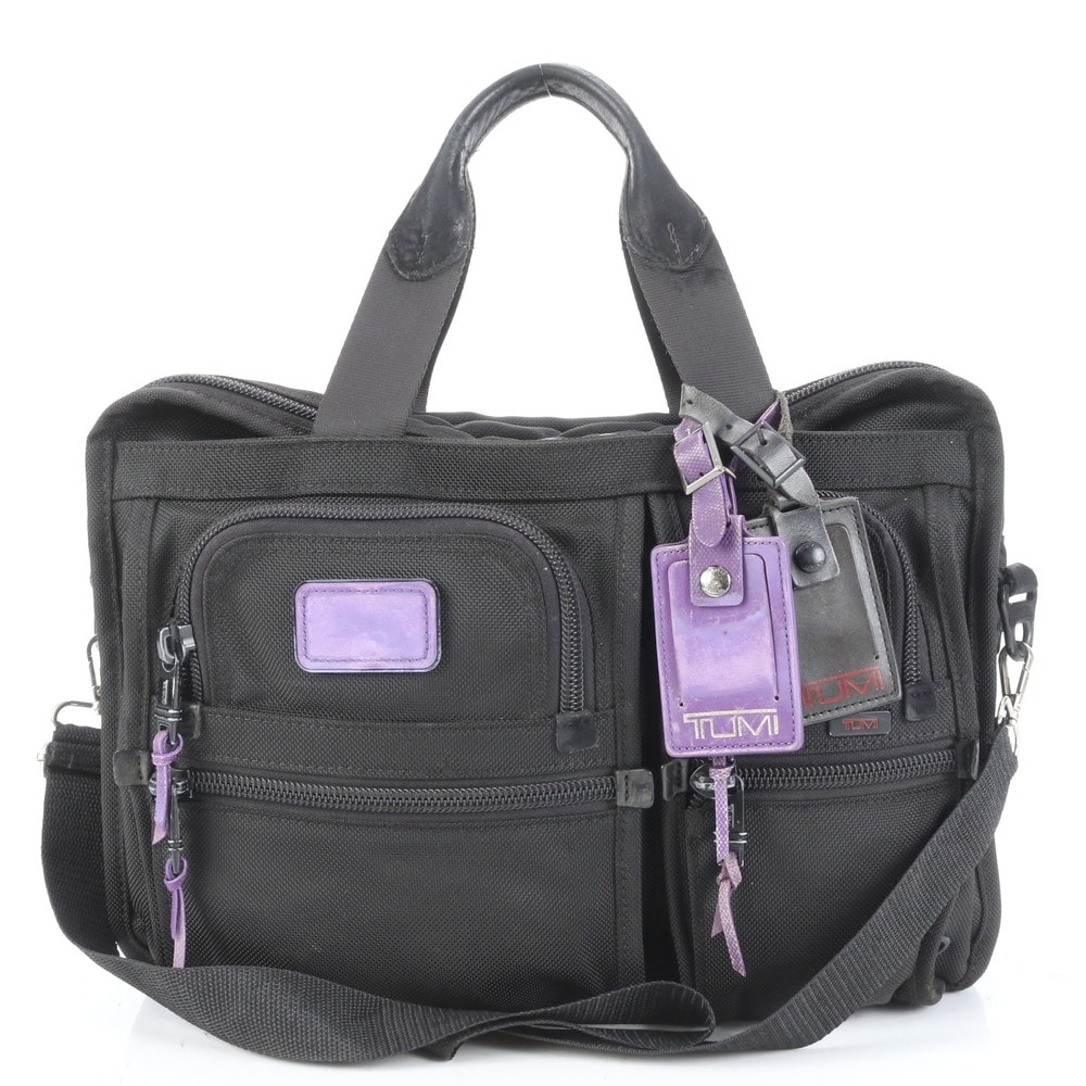 美品 トレーサータグ付 エクスパンタブル 26141DH レザー×ナイロン 2WAY ビジネス バッグ 書類鞄 ブリーフケース トート 通勤 A4 メンズ RCE CQ34-3 中古