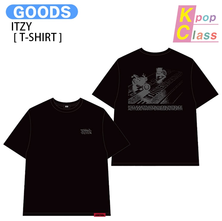 国内発送 ITZY [ T-SHIRT ] TUNNEL VISION OFFICIAL MERCH / 公式グッズ / 予約商品